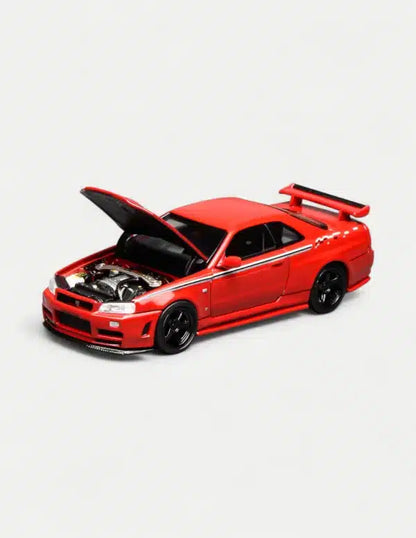Motor Helix 1:64 Nissan Skyline GT-R (R34) Nismo Customized – Nismo Red