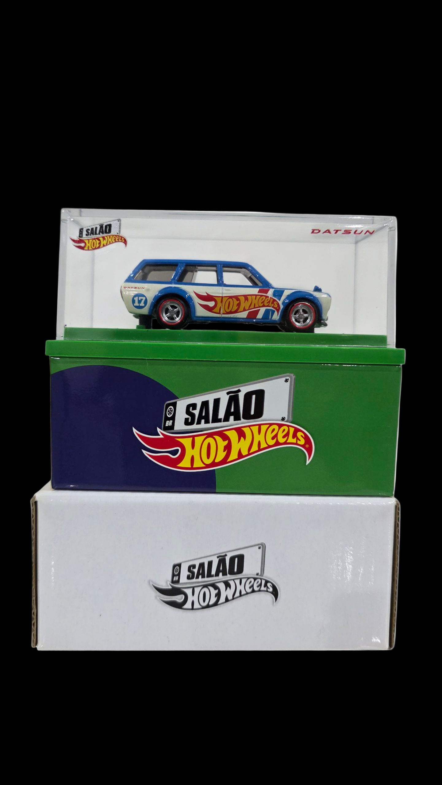 Hot Wheels 2017 Brazil Convention '71 Datsun Bluebird 510 Wagon #801/3000