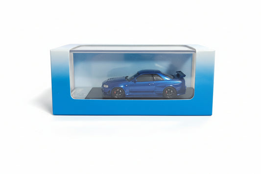 FUJI NISSAN SKYLINE GT-R R34 BLUE CARBON