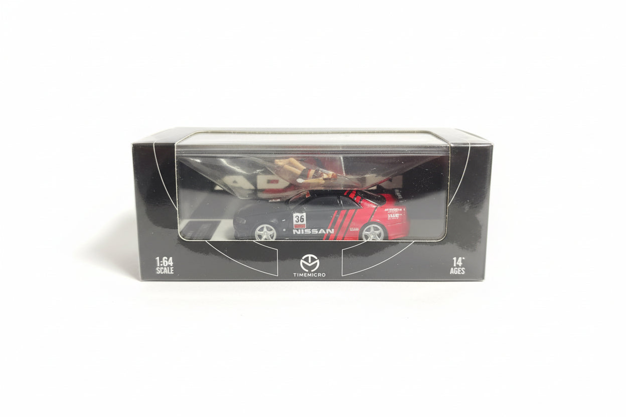 TIMEMICRO NISSAN SKYLINE GT-R R34 ADVAN (With Figurine)
