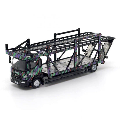 HINO 500 unique model x tiny HKS Car carrier 1:64 scale