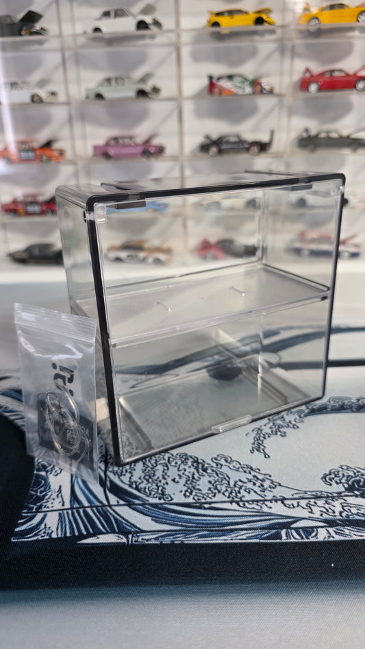 Dual layer display case 1pc Collectible display, suitable for KAIDO HOUSE, MINI GT, POP RACE and more