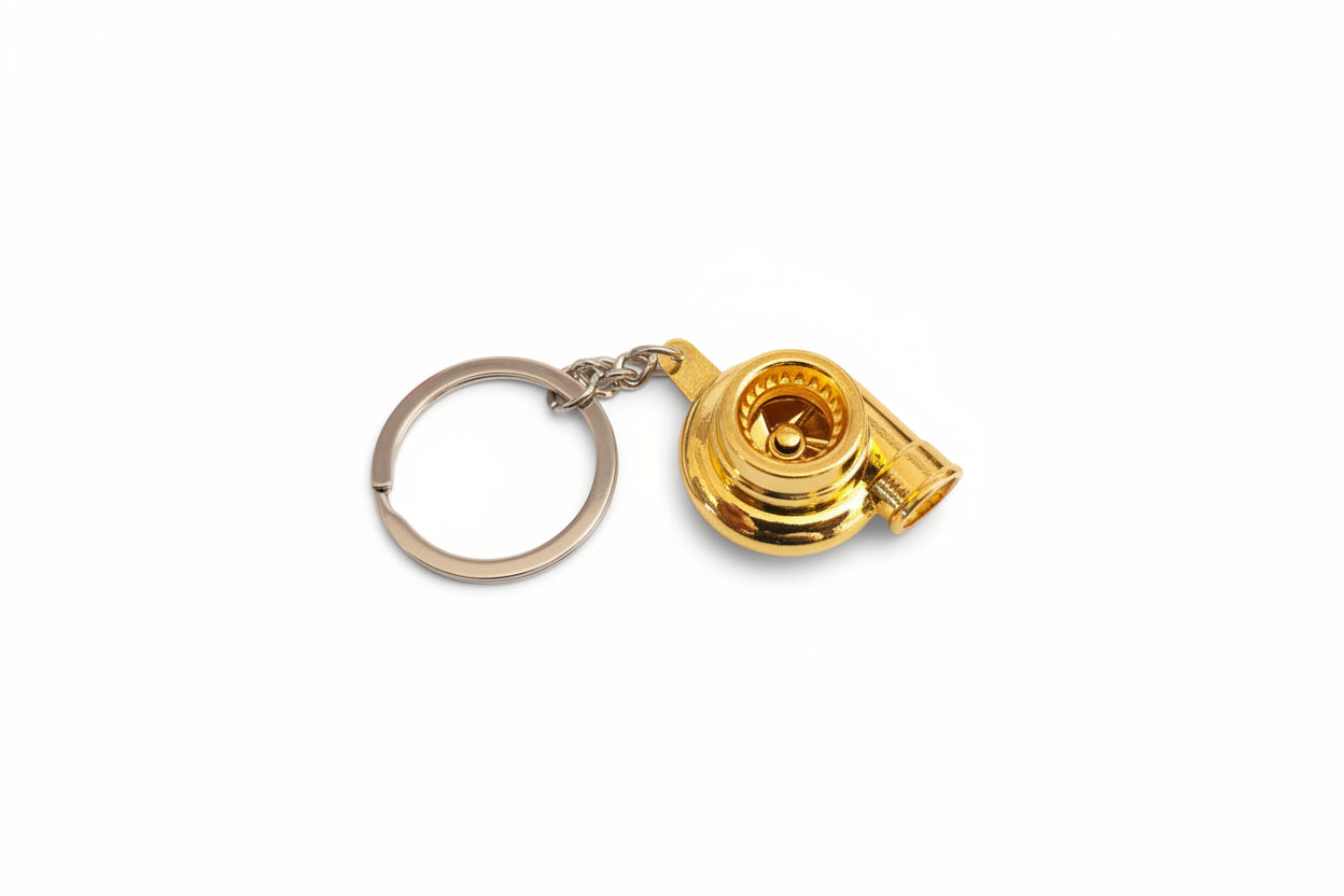 Keychain Turbo Whistle (Gold Chrome)
