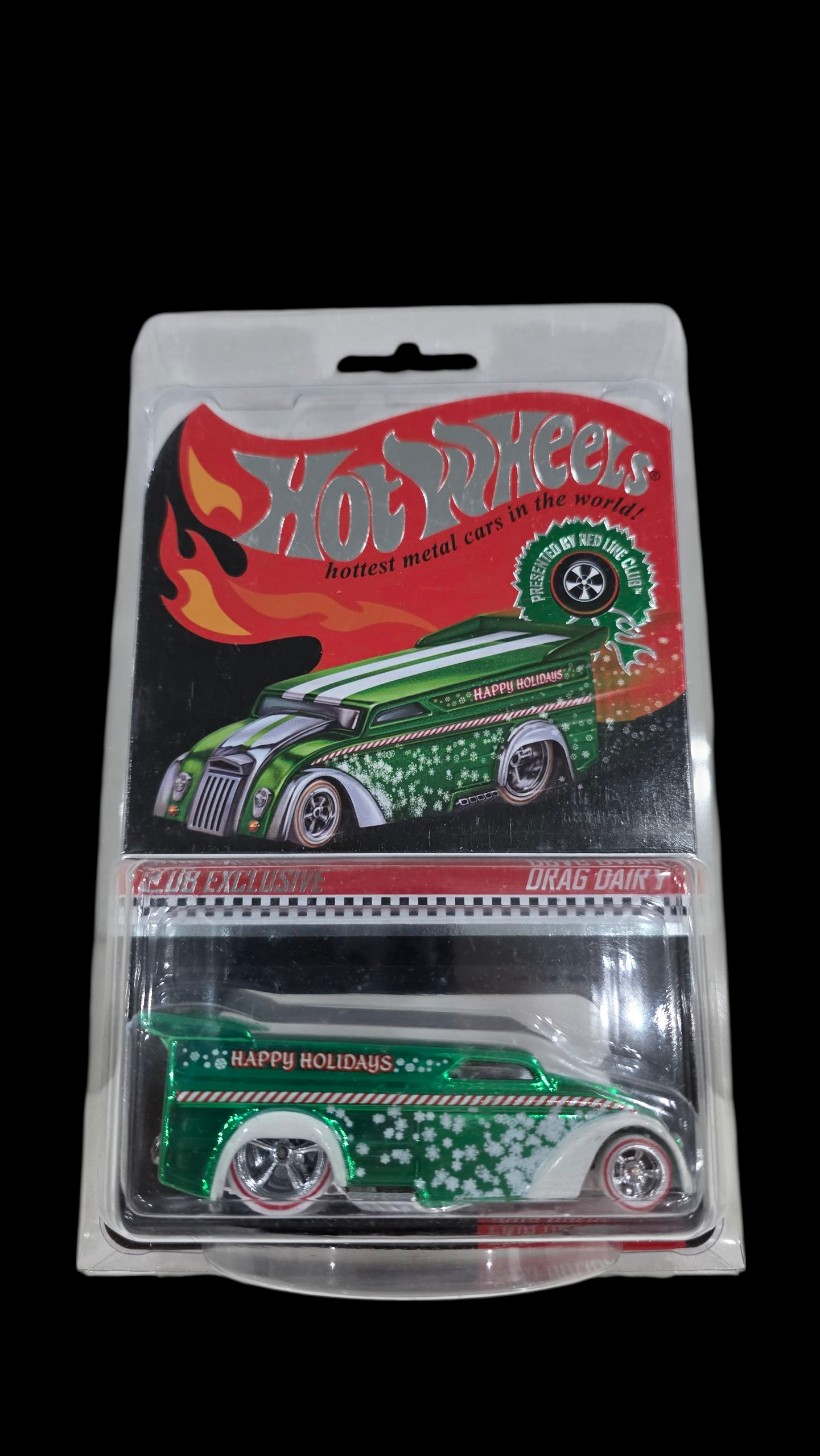 Hot Wheels RLC DRAG DAIRY HAPPY HOLIDAYS #2061/4000