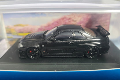 FUJI NISSAN SKYLINE GT-R R34 BLACK CARBON