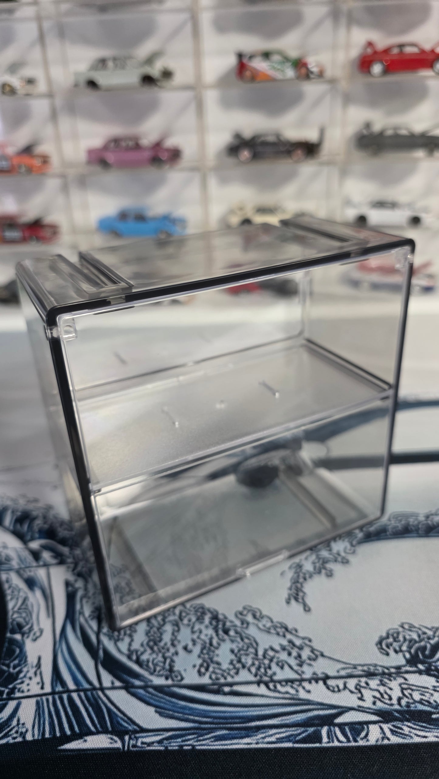 Dual layer display case 1pc Collectible display, suitable for KAIDO HOUSE, MINI GT, POP RACE and more