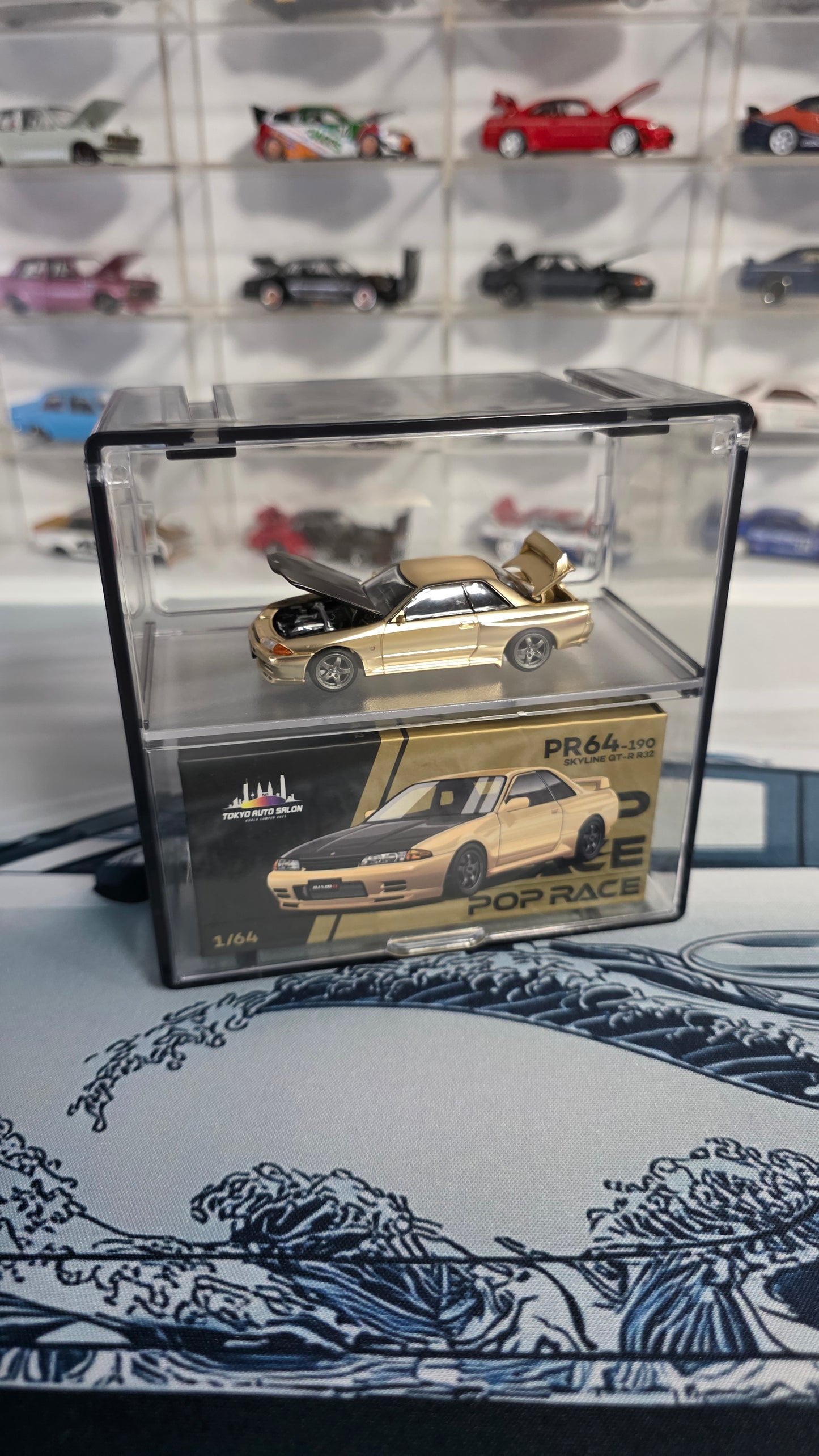 Dual layer display case 1pc Collectible display, suitable for KAIDO HOUSE, MINI GT, POP RACE and more