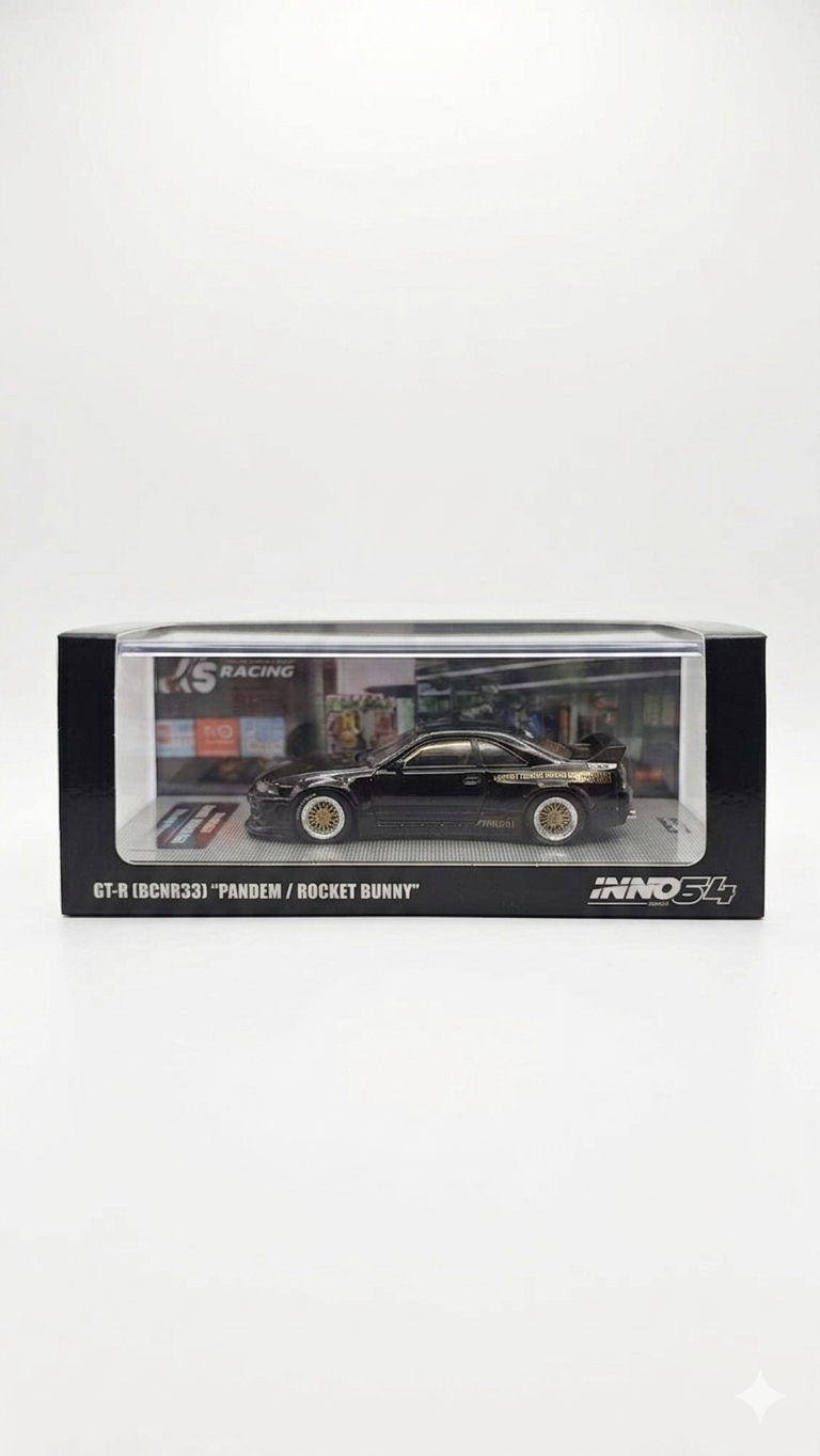 INNO64 NISSAN SKYLINE GT-R (R33) "PANDEM / ROCKET BUNNY"