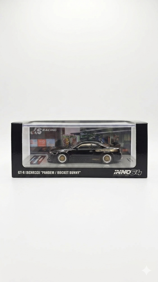 INNO64 NISSAN SKYLINE GT-R (R33) "PANDEM / ROCKET BUNNY"