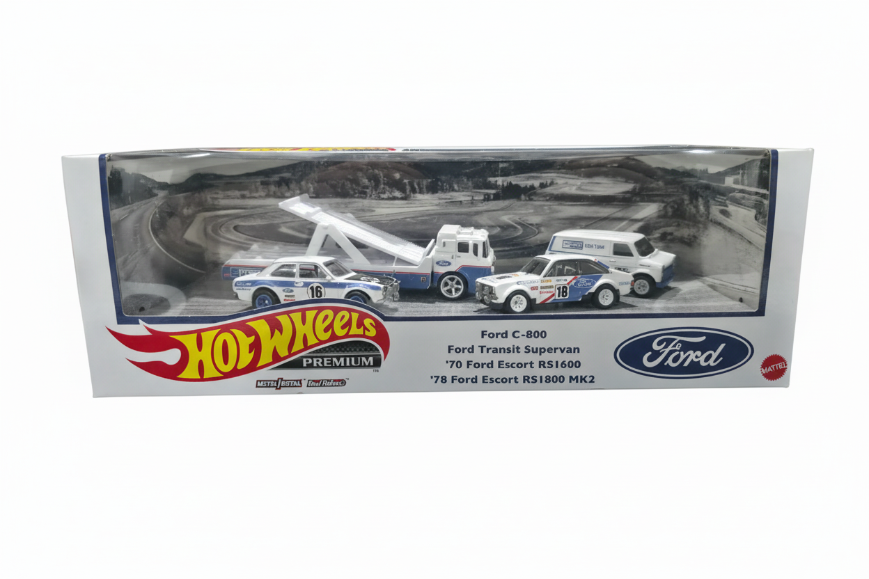 Hot Wheels Premium Diorama Set Ford Race Team Set