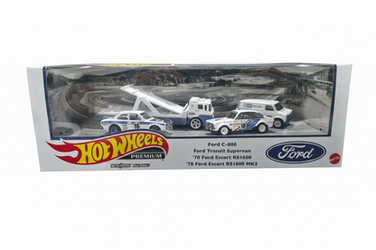 Hot Wheels Premium Diorama Set Ford Race Team Set