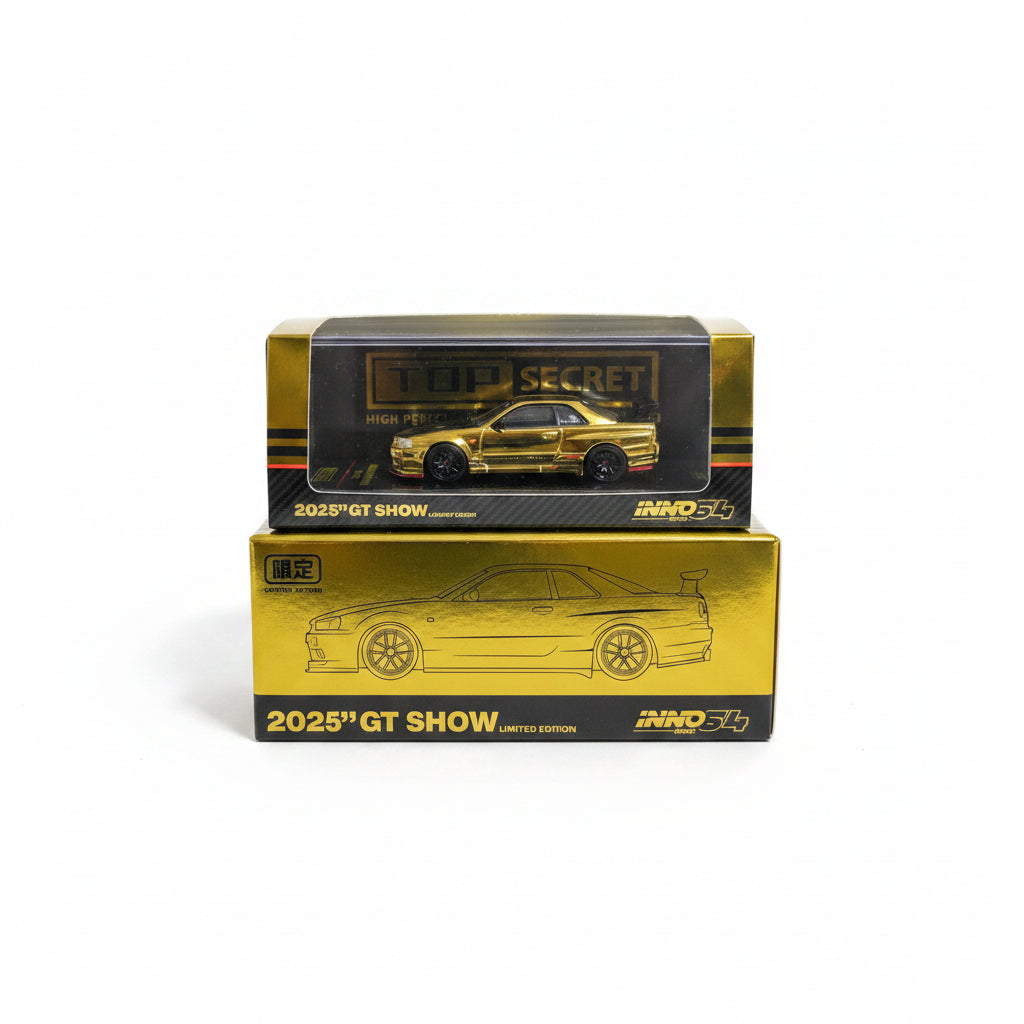 INNO64 TOP SECRET Nissan Skyline BNR34 GT-R500 2025" GT SHOW LIMITED EDITION