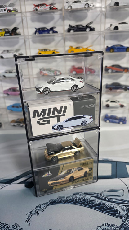 Dual layer display case 1pc Collectible display, suitable for KAIDO HOUSE, MINI GT, POP RACE and more