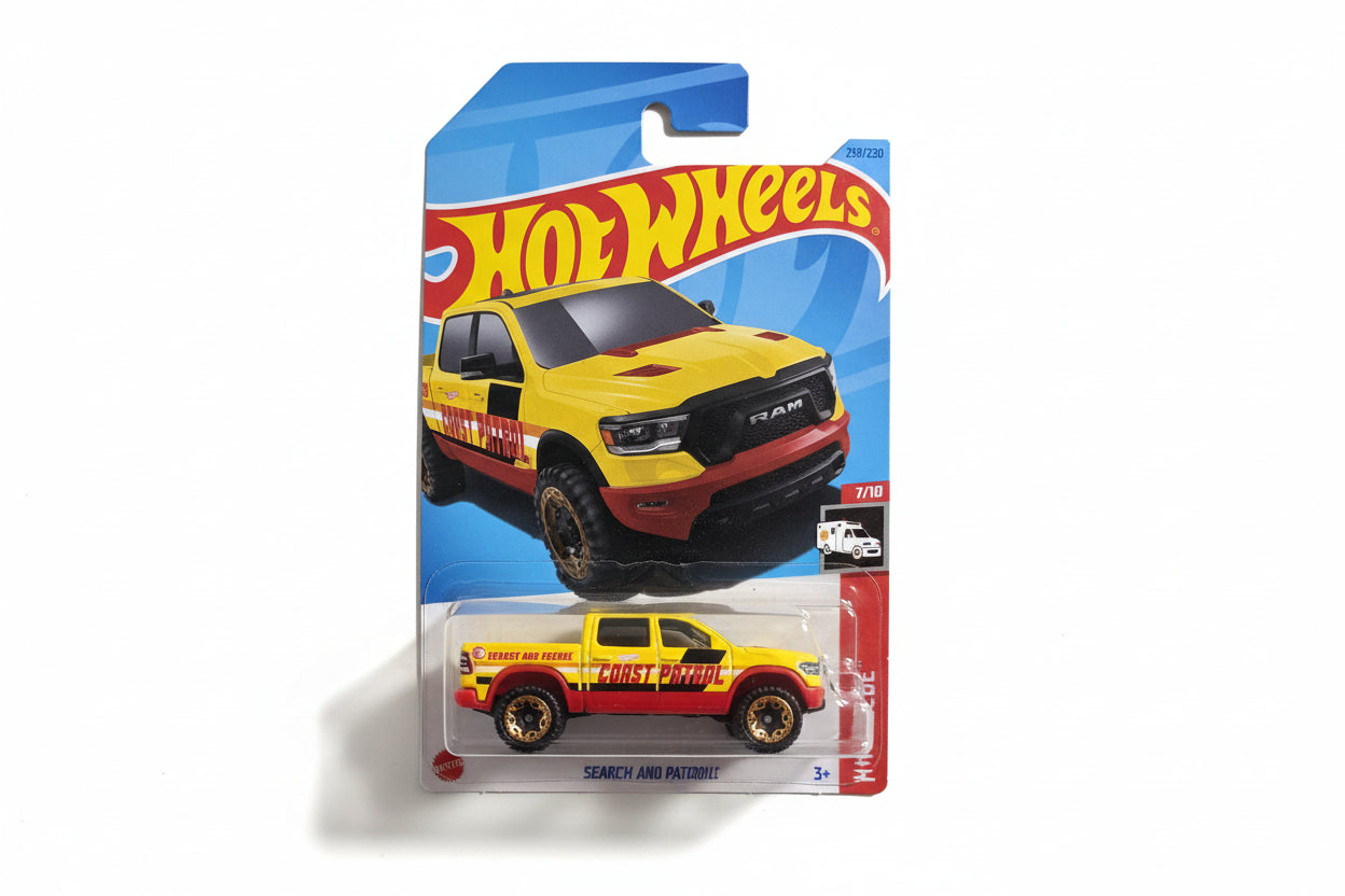 HOT WHEELS HW RESCUE 2020 RAM 1500 REBEL TREASURE HUNT 2023