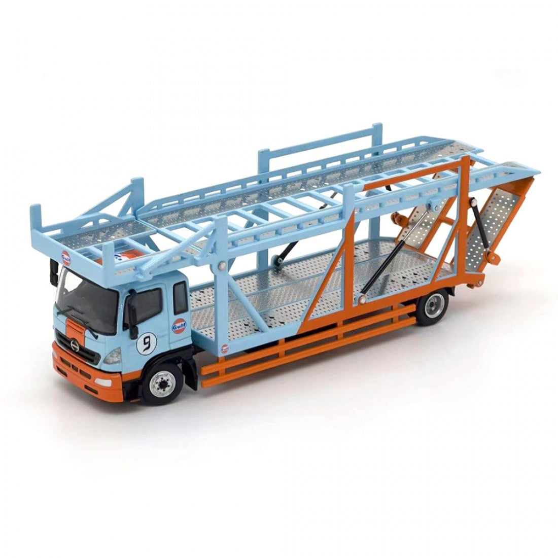 HINO 500 unique model x tiny  Car carrier Gulf 1:64 scale