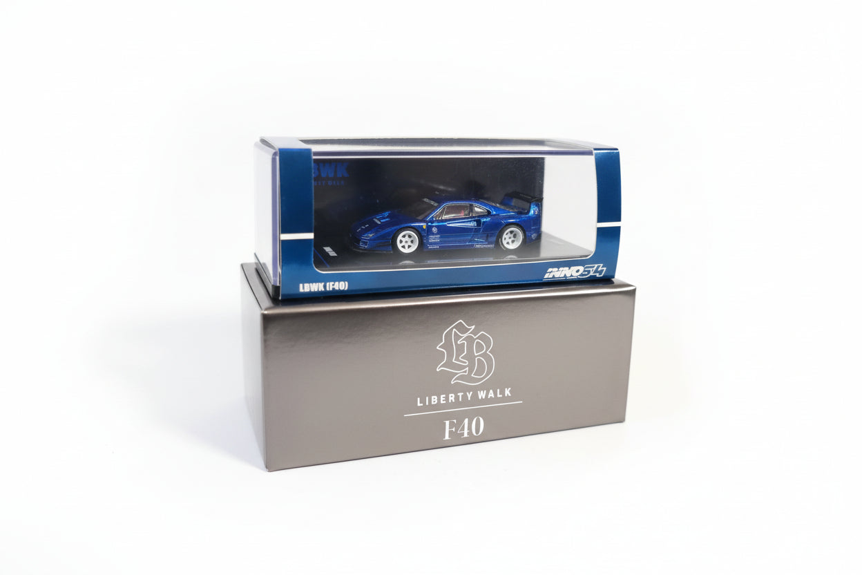 INNO64 FERRARI LBWK (F40) REGULAR & CHASE CHROME BLACK