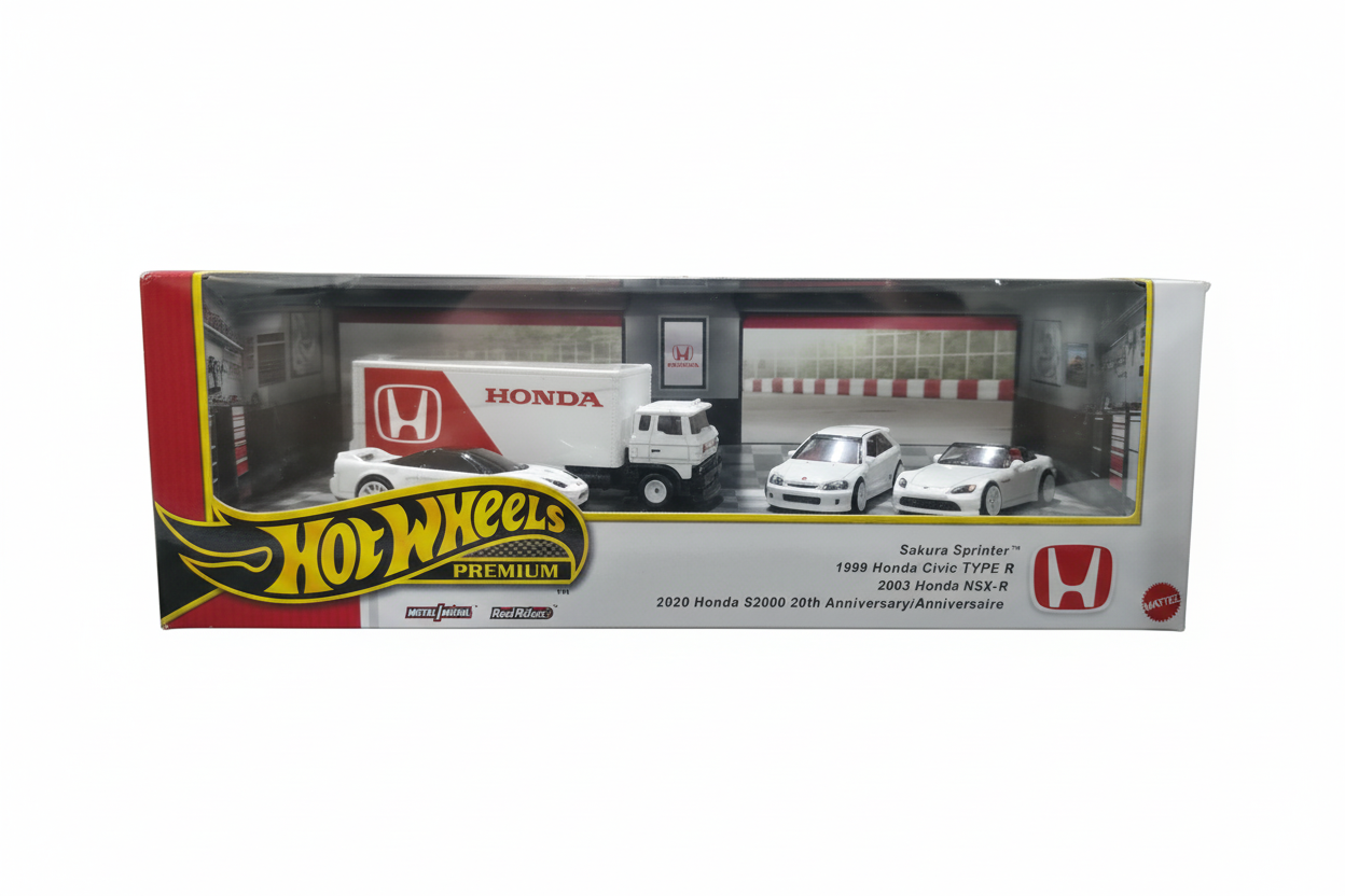 Hot Wheels Premium Diorama Honda Set