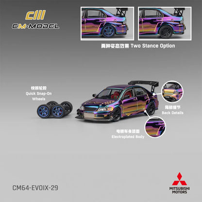 CM Model Mitsubishi EVO 9 Chameleon Chrome