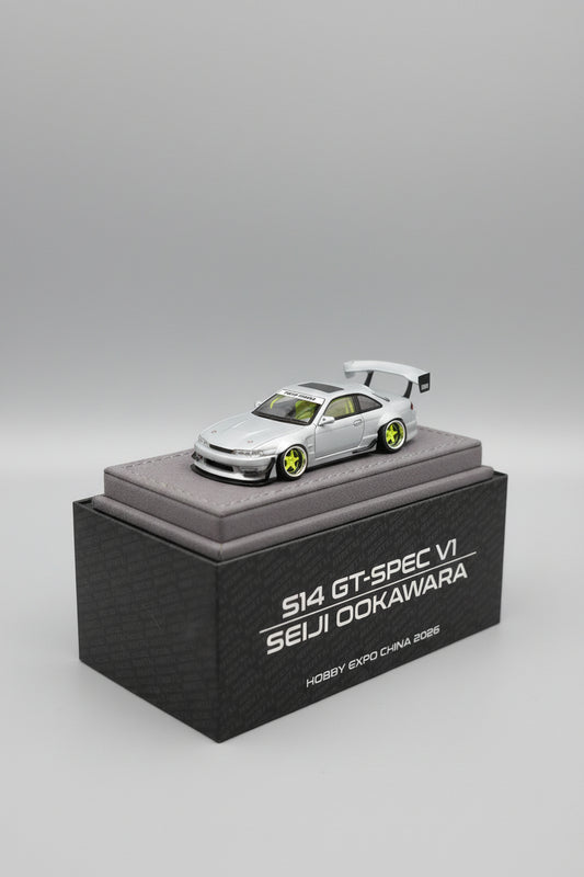 Mortal Model Nissan Silvia S14 GT-SPEC V1 SEIJI OOKAWARA Hobby Expo China 2026 1:64 scale