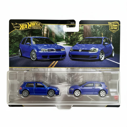 Hot Wheels Premium 2 Pack Volkswagen Golf
